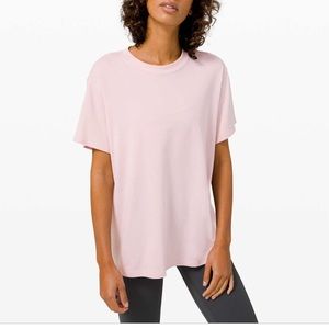 Lululemon pink boyfriend tee